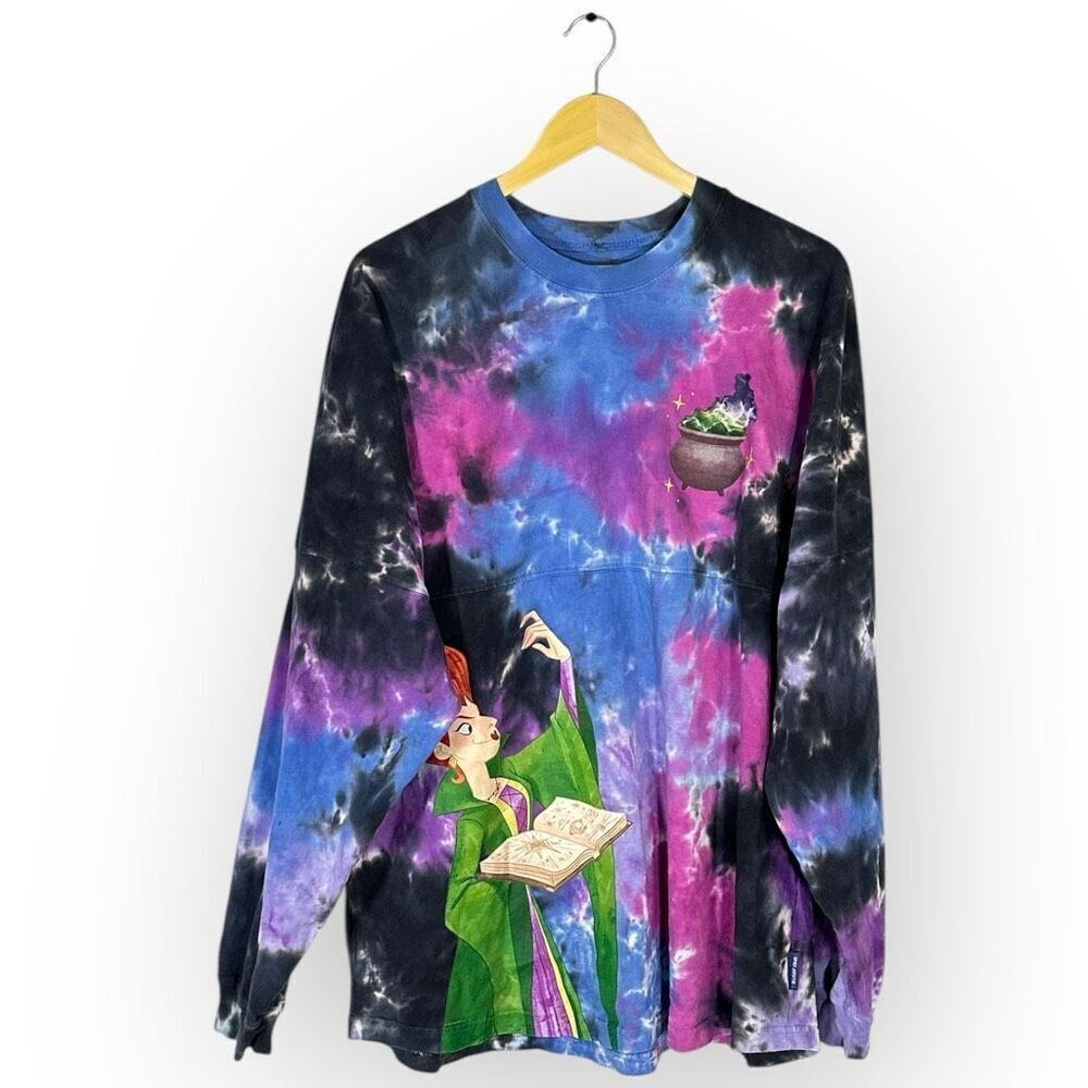 Disney Hocus Pocus Tonight We Fly Spirit Jersey Shirt Tie Dye Adult XL